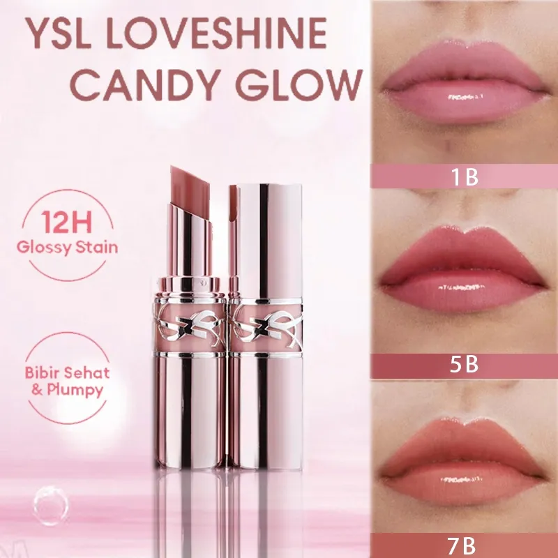 YSL Lipstick/ Ysl Loveshine Candy Glow 1.6g/ Lipstick/ Lip Blam / Lip Glow