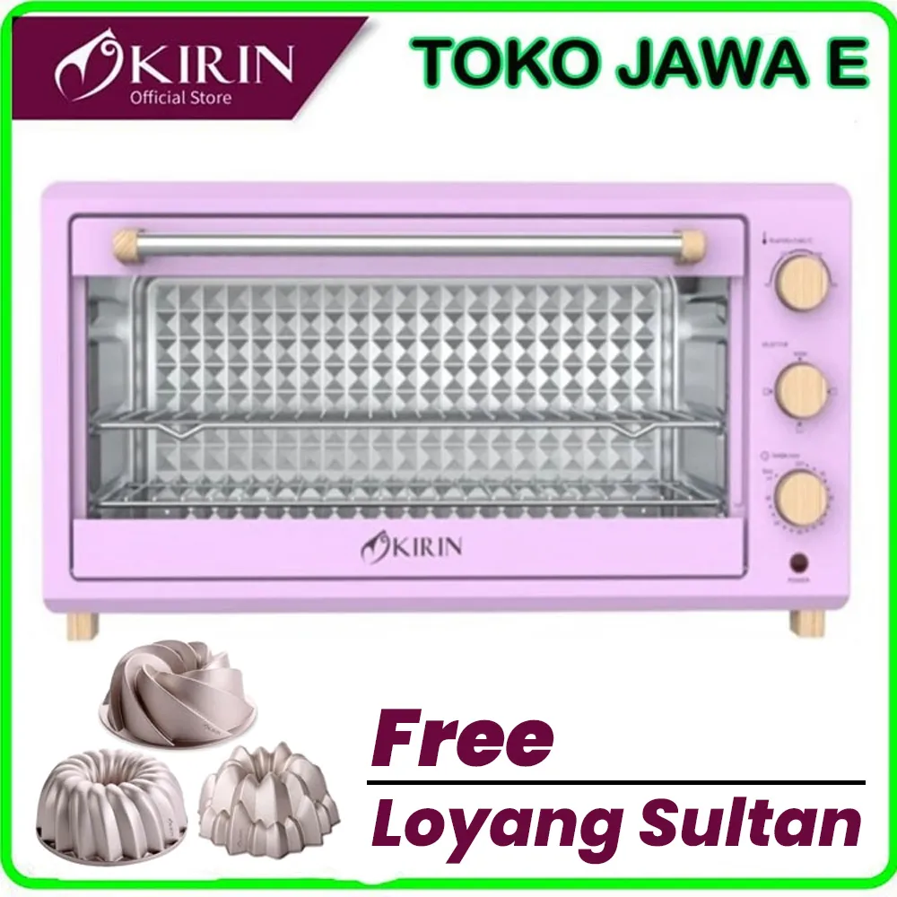 OVEN KIRIN KBO 350WB Kapasitas 35 Liter Terbaru Muat 2 Loyang TERBARU (FREE LOYANG SULTAN 1 PCS)