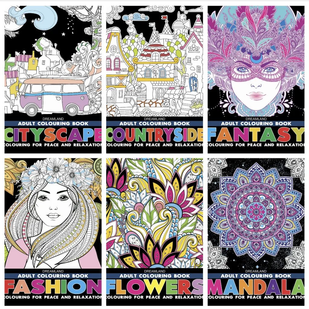 [Mind To Mind] Self Healing/Anti Stress Adult Colouring Book (Buku Mewarnai Dewasa)