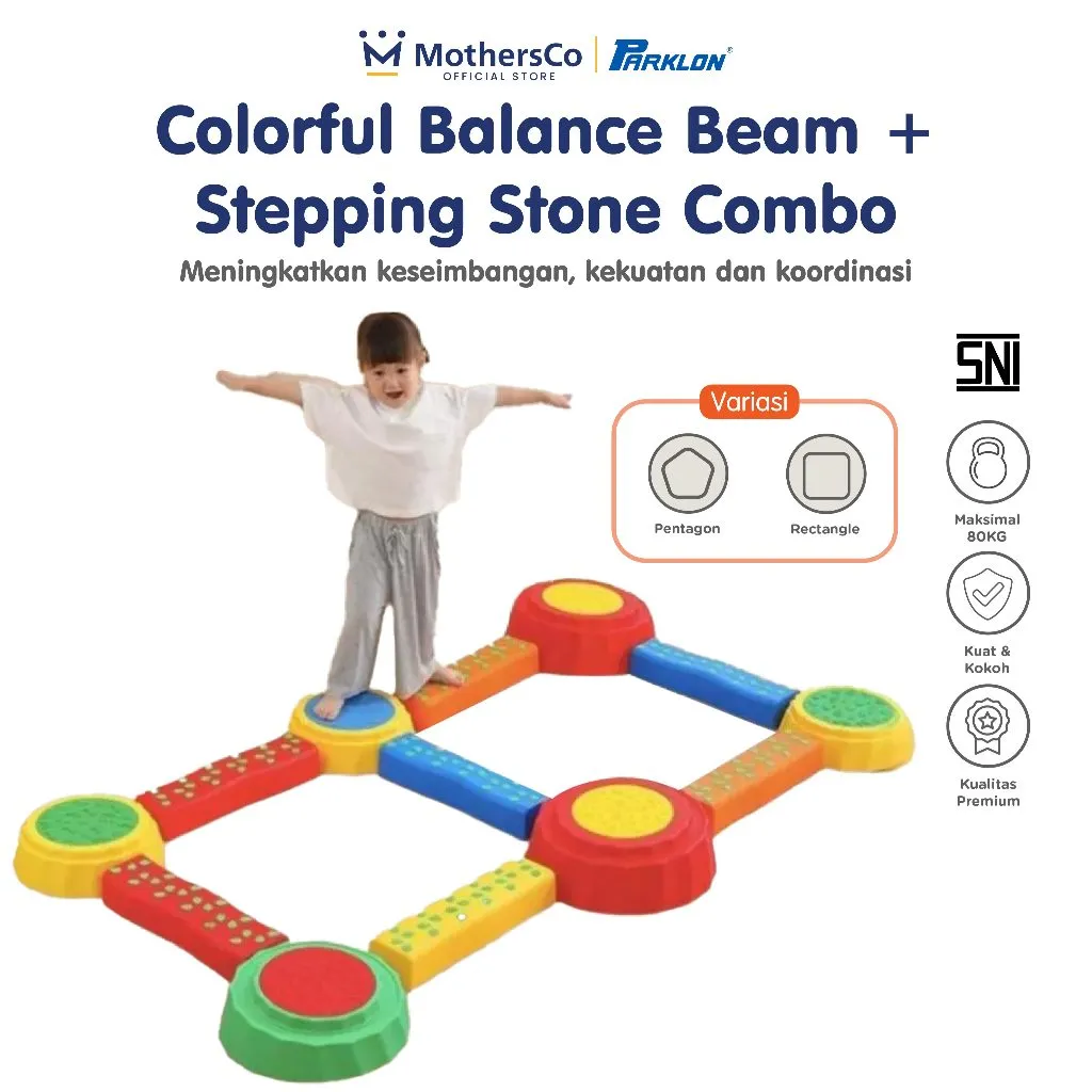 Parklon Balok Kesimbangan Balance Beam Anak Papan Titian Papan Kesimbangan Balance Board Mainan Sensorik