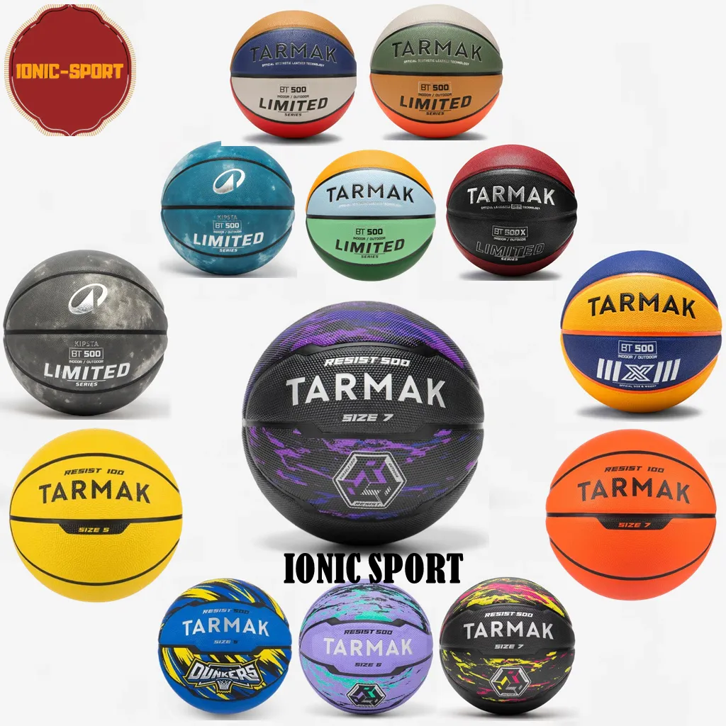 Bola Basket Tarmak Size 5 Anak Dan Remaja R100 Perbasi Fiba Official Rubber Basket Murah - Yellow