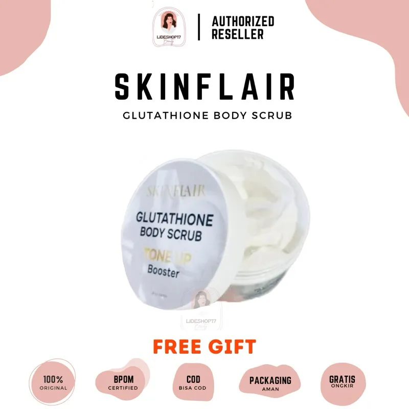 [LIDESHOP] GLUTATHIONE BODY SCRUB TONE UP BOOSTER by SKINFLAIR