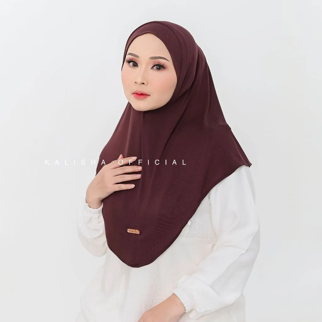 KALISHA X MIMA - Vanya Instan Bergo Rayon Size M dan L (Jilbab Instan Kerudung Bahan Rayon Viscose)