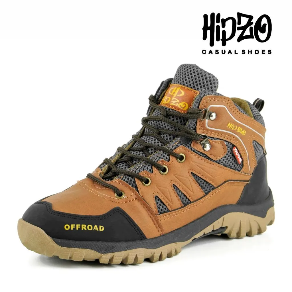 Sepatu Hiking Pria Outdoor Anti Licin Grip Kuat Nyaman Tidak Bikin Kaki Sakit Ringan Tahan Air Cocok Trekking Gunung