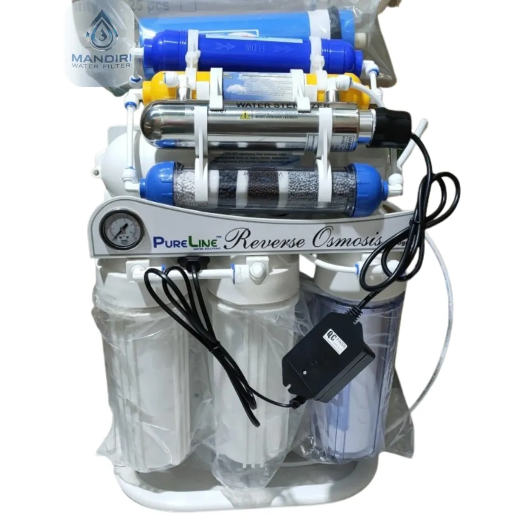 mesin ro 500gpd 12step alkaline+uv ultraviolet