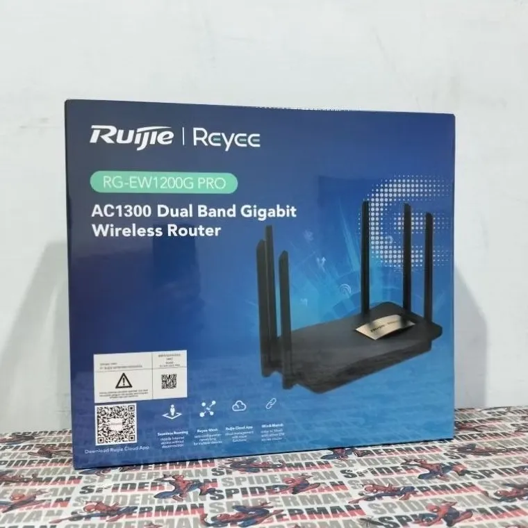 RUIJIE REYEE RG-EW1200G PRO  1300M Dual-band Gigabit Wireless Router (Hitam)