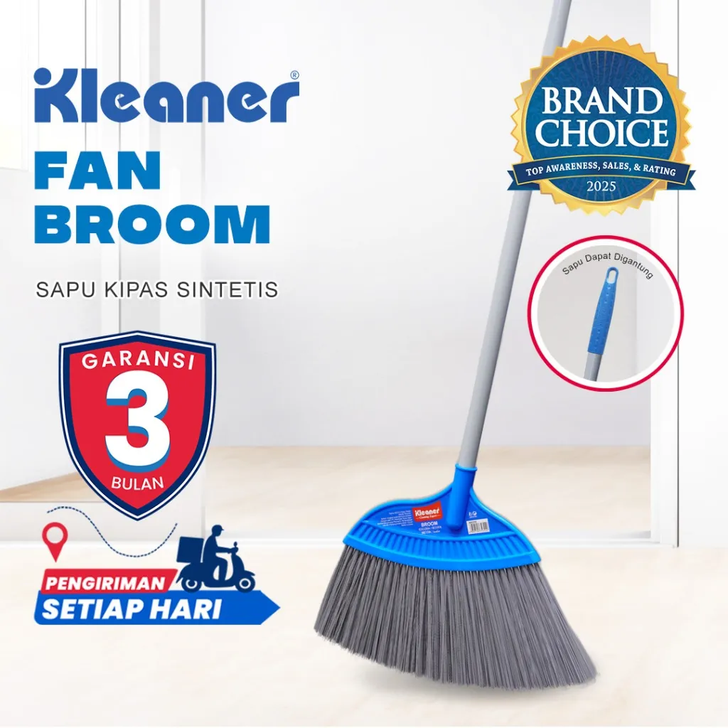 Kleaner Sapu Kipas Sintetis Plastik Lantai 1 Pc Pembersih Lantai Broom Serbaguna Nilon Nylon