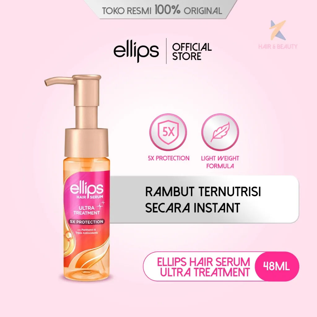 [NEW LAUNCH] Ellips Ultra Treatment Hair Serum 48ml Rambut Halus Ternutrisi Secara Instant