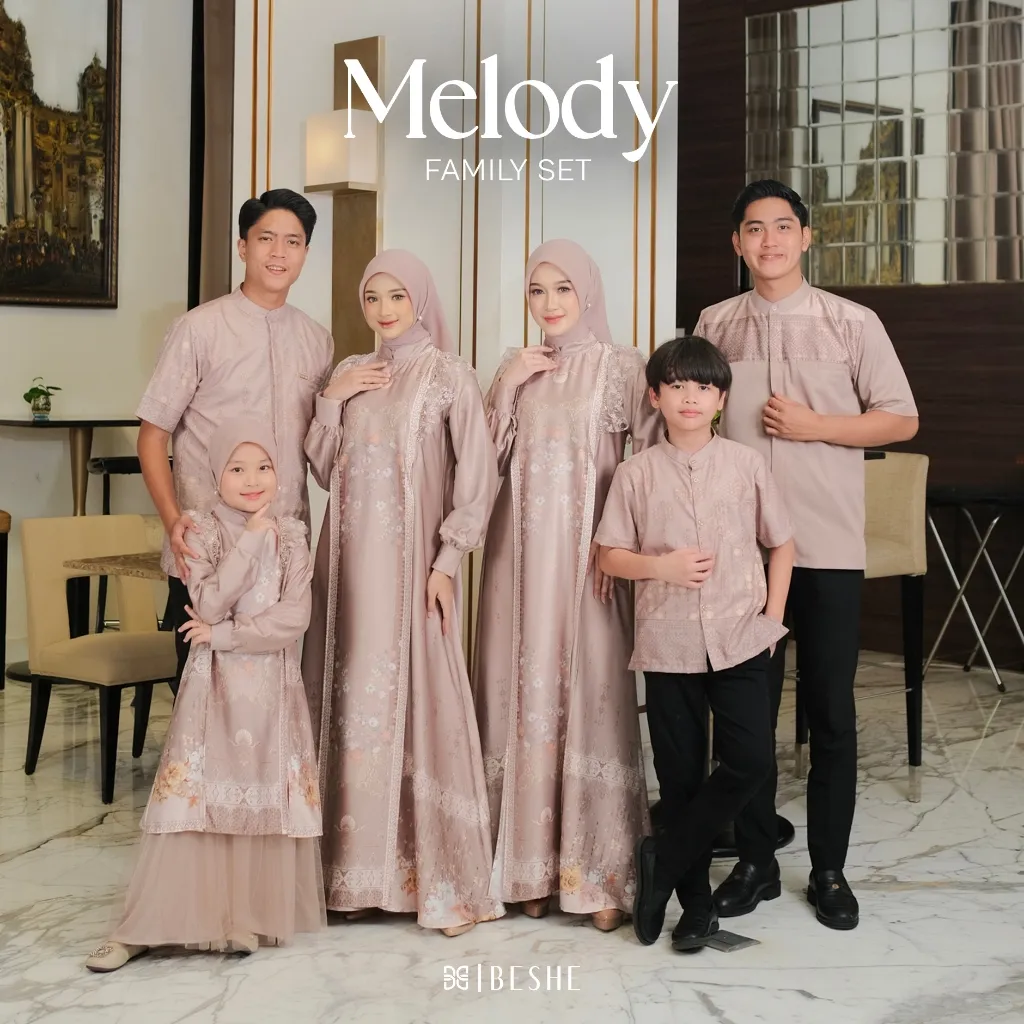 Beshecollections - Melody Gamis - Baju Couple Keluarga Sarimbit Premium