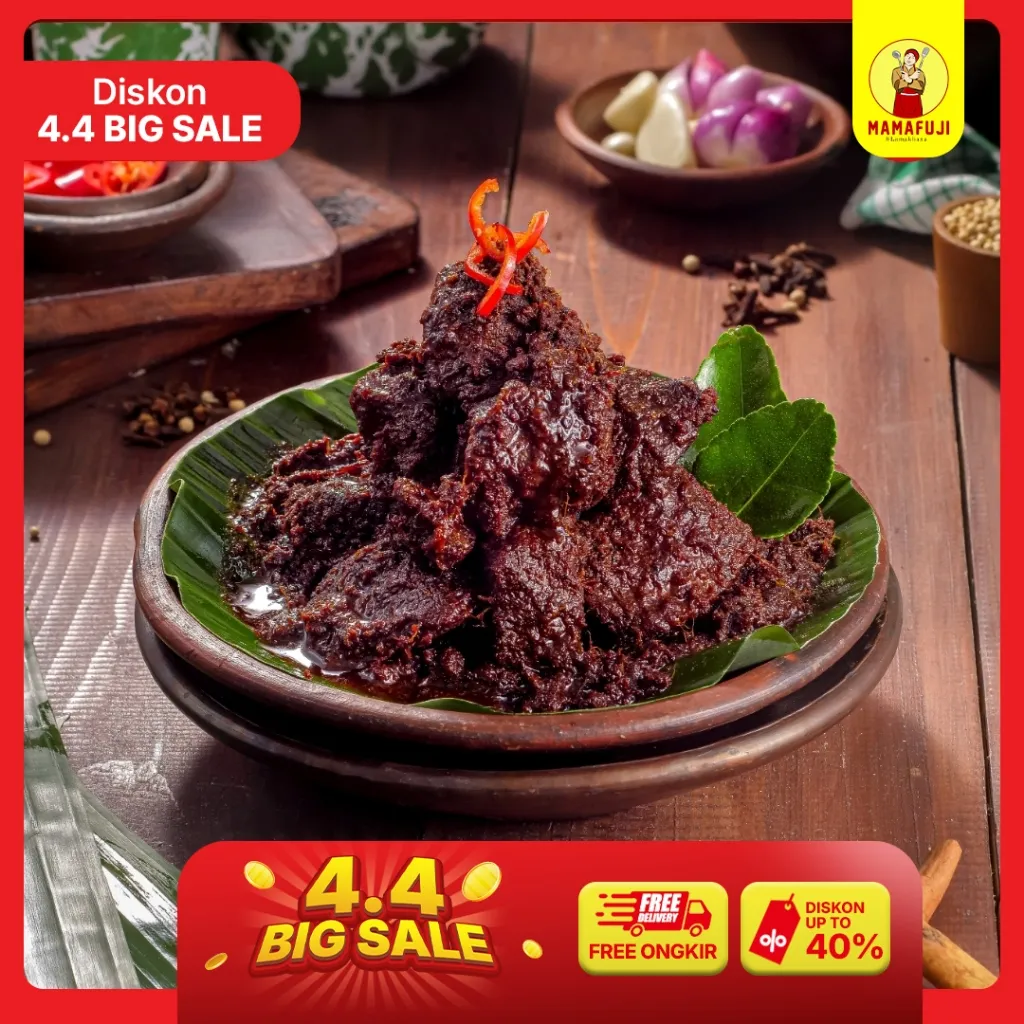 Mamafuji - Rendang Daging 350gr (Mini Size)