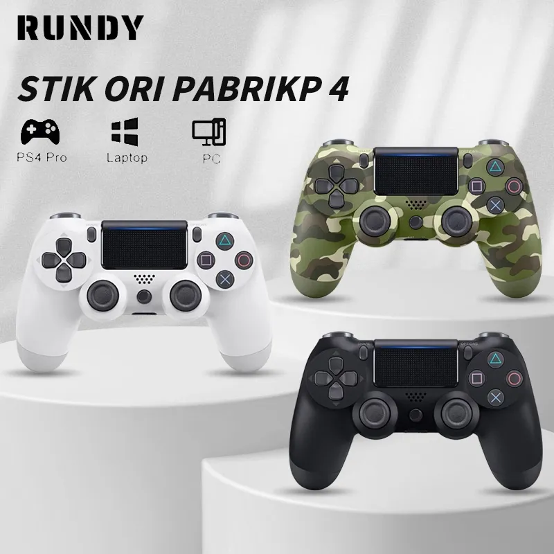 RUNDY [COD] Stik Controller LED Bar New untuk P4 Pro Laptop PC dengan Kotak Garansi Kualitas Terjamin Joystick Gamepad