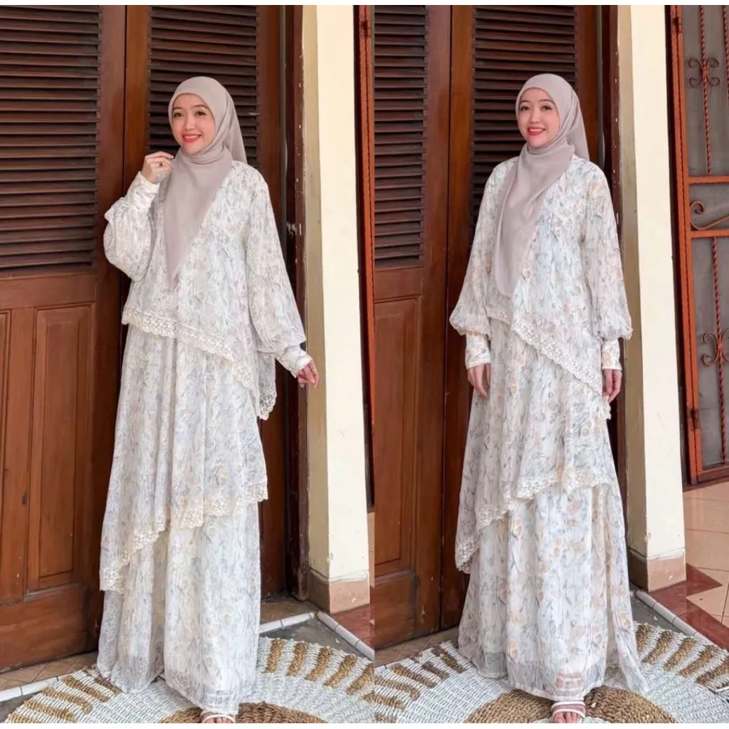 Joley Cloth- Haniyah Dress Outfit Kondangan Elegant Simple Mewah Kekinian Allsize Gamis Pesta Muslim Wanita Lembut Wudhu Panjang Motif Maxi Kondangan Dewasa Remaja Basic Ibu Tangan Bahan Lembut Jatuh Flowy Wudhu Friendly
