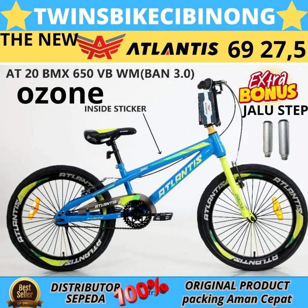 Sepeda BMX 20 NEW 650 N ROVY DISC BRAKE ATLANTIS ORIGINAL