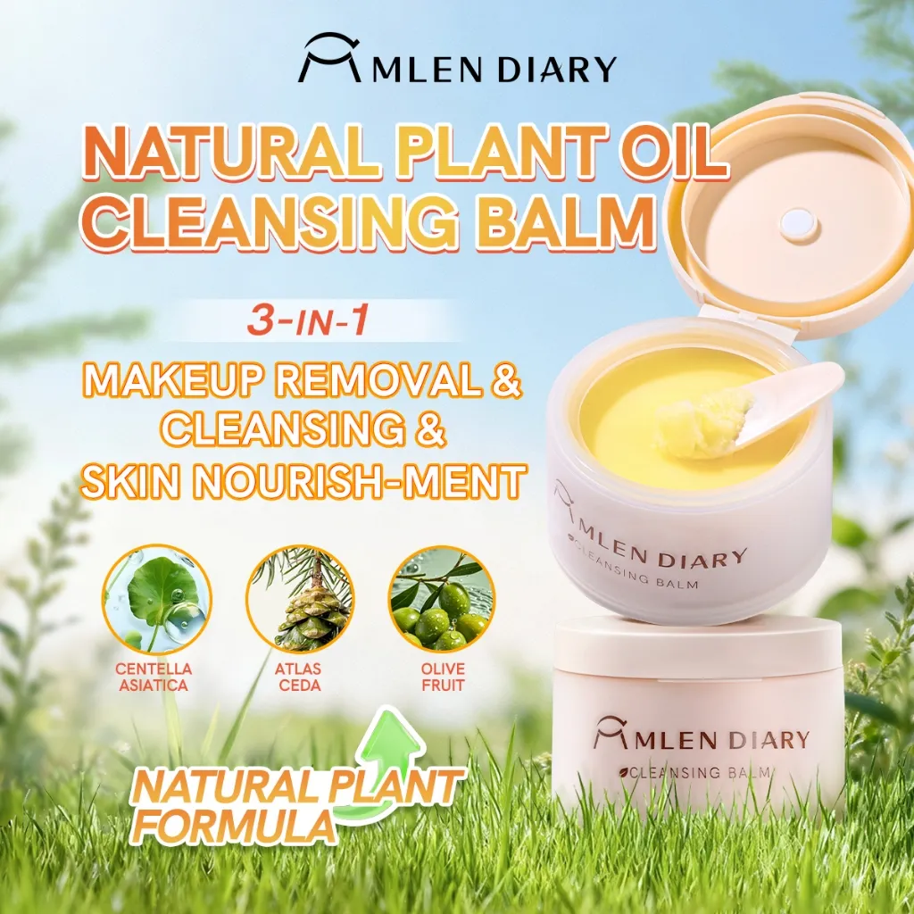 MLEN DIARY Cleansing Balm 3in1 Cedar Essential Cleansing Balm Gentle Makeup Remover Without Irritation Quickly Removes Waterproof Makeup, Leaving Your Face Refreshed