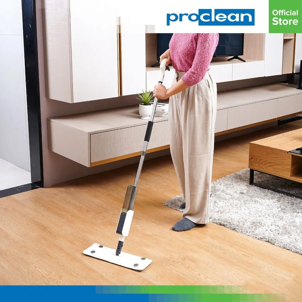 Proclean Alat Pel Spray - Putih Pelan Lantai Semprot Serbaguna Floor Mop Spray Kain Lap Lantai Alat Kebersihan