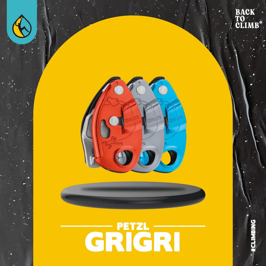 PETZL GRIGRI Original - Belay Device Descender Climbing Panjat Tebing Rock Climbing