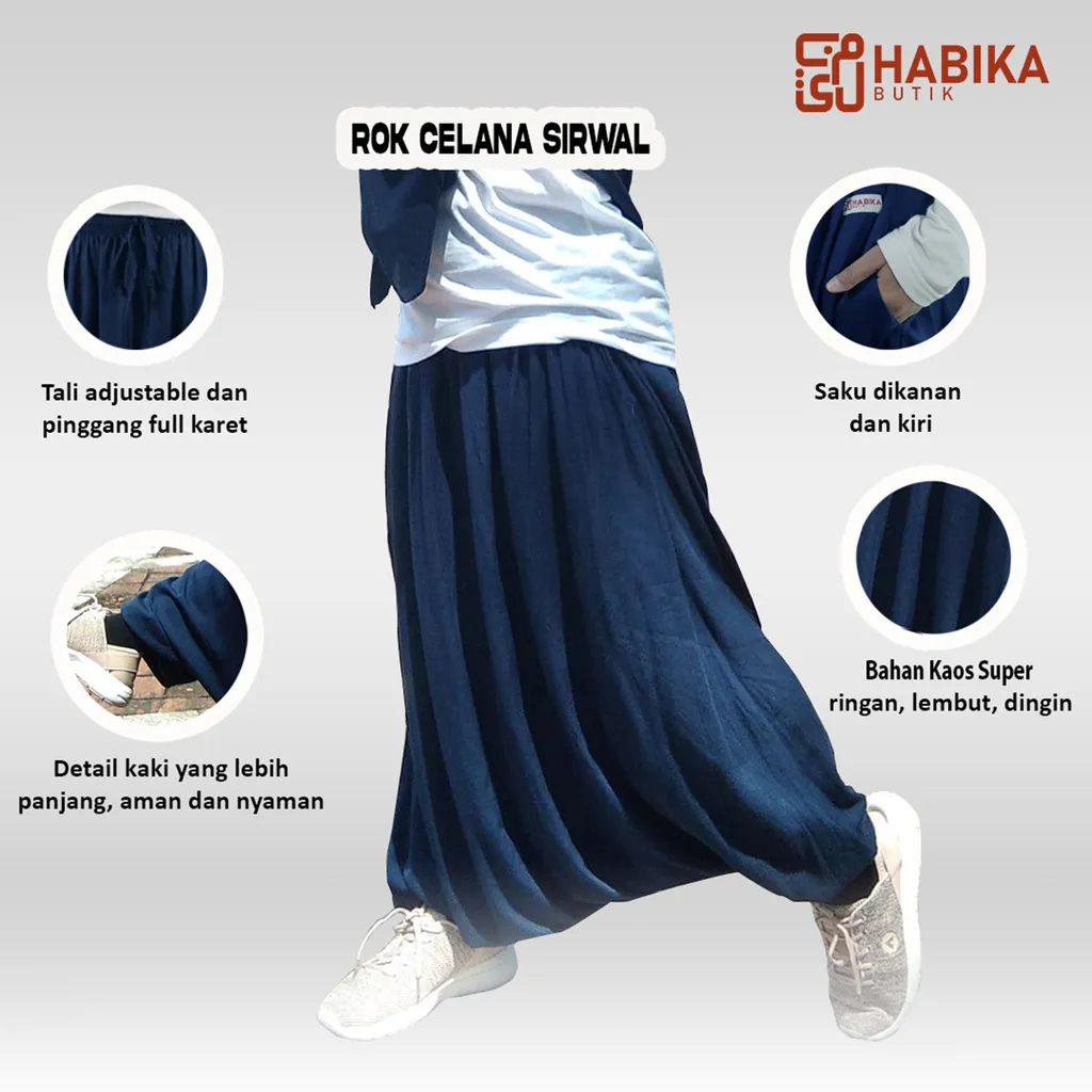 Rok celana sirwal - Rok Celana Olahraga bahan kaos super