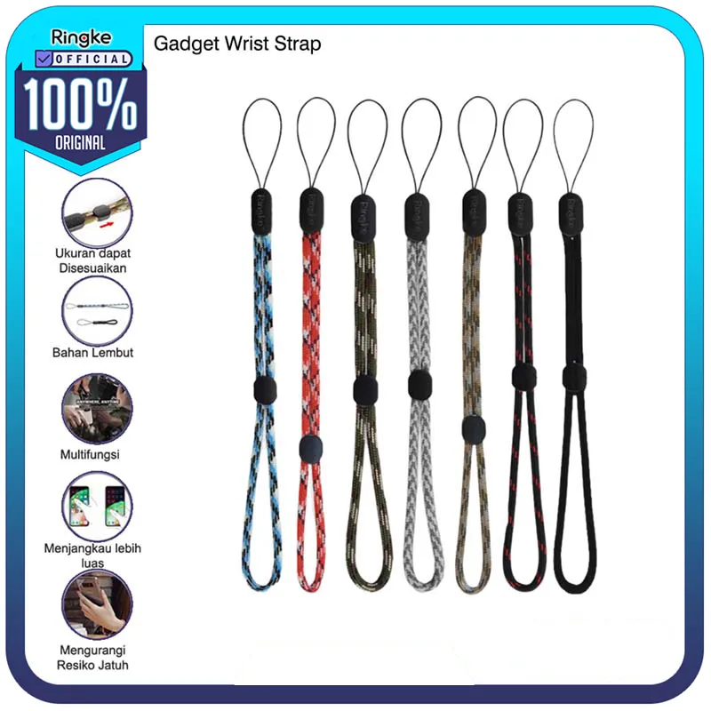 Ringke Paracord Lanyard Wrist Strap Tali Gantungan HP USB Camera Handstrap Holder Handphone Braided Flashdisk Hand Strap Kamera Hanger Keychain GoPro Gantungan Kunci