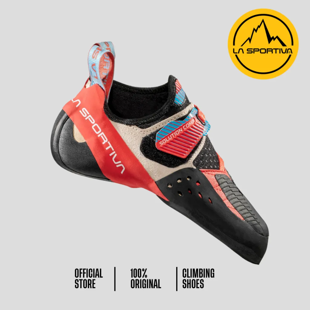 La Sportiva Solution Comp Woman (Hibiscus/Malibu Blue) - Sepatu Panjat Tebing/Climbing Shoes