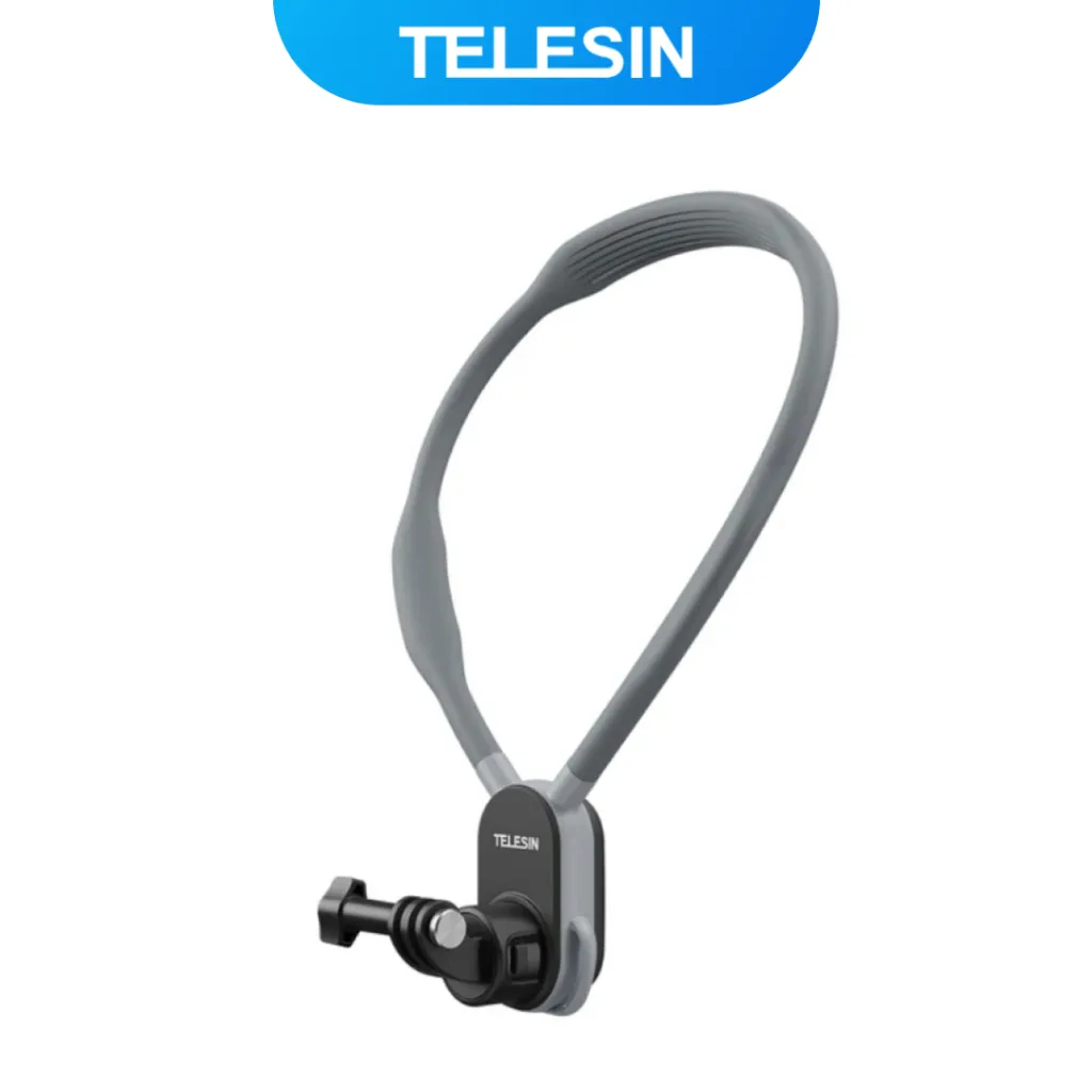 TELESIN Magnetic Neck Holder Mount Strap Kalung Leher GoPro Action Cam - S2-HNB-01