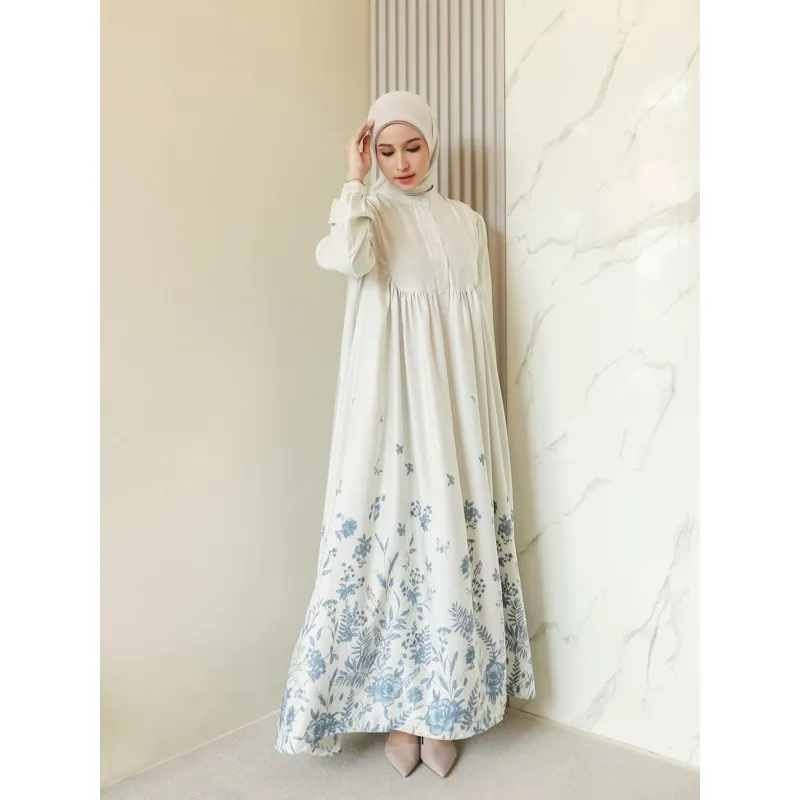 Merina Gallery JOLLY PREMIUM DRESS Cuttingan Besar | Dress Silk Luxury Motif Gamis Muslimah | Gamis Silk Premium Motif Ukuran Jumbo M - XXL Terbaru