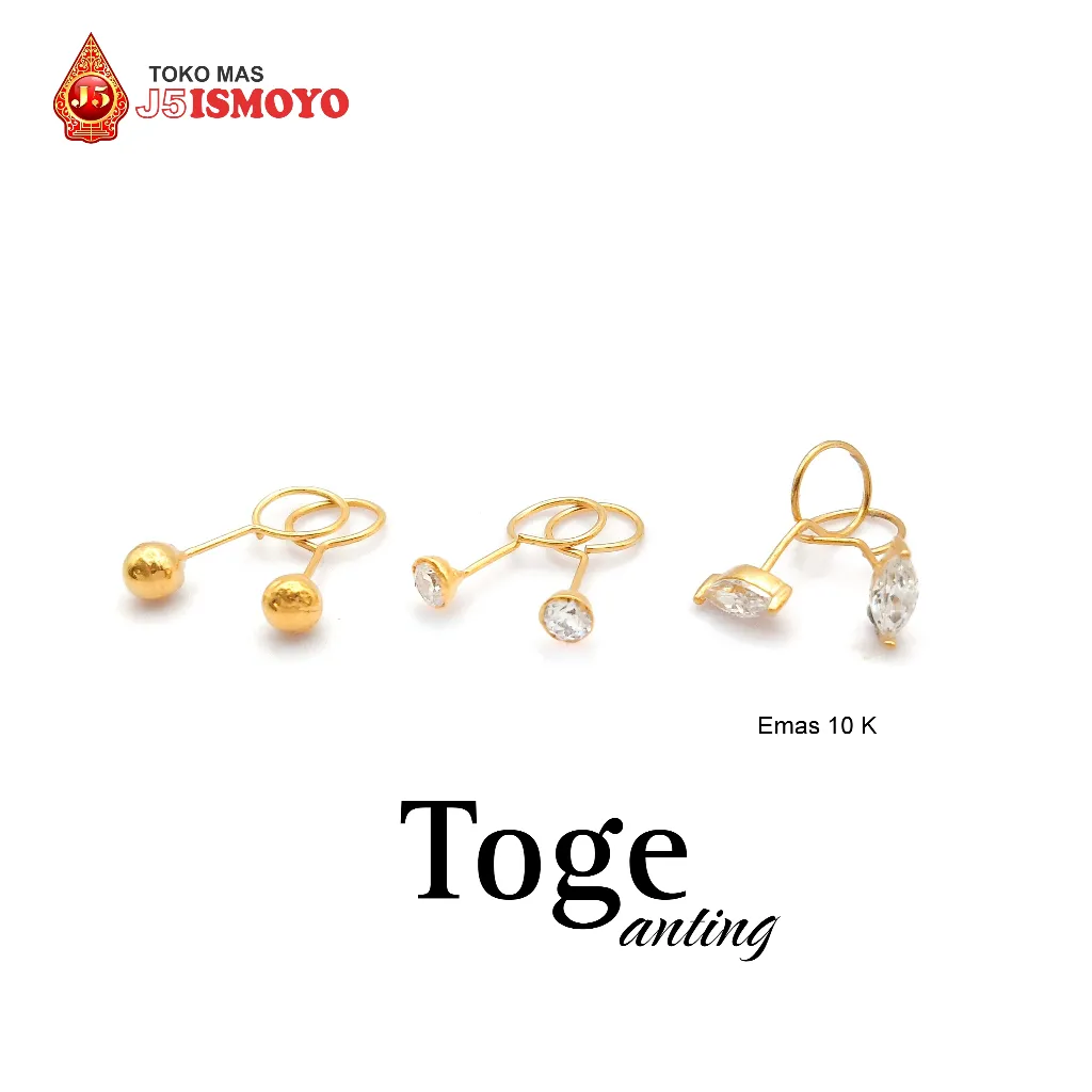 Anting Emas Toge Berat Super Ringan - GD J5 Ismoyo