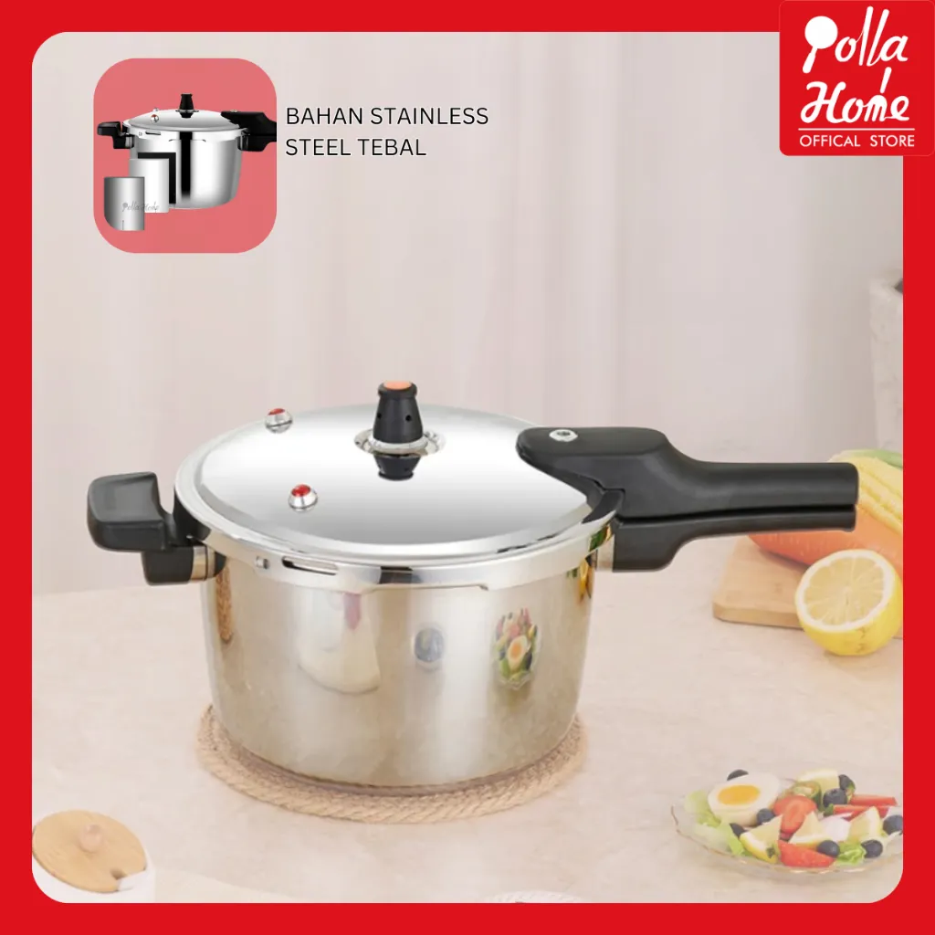 Ollahom Panci Presto Jumbo 8Liter Pressure Cooker Stainless Steel 304