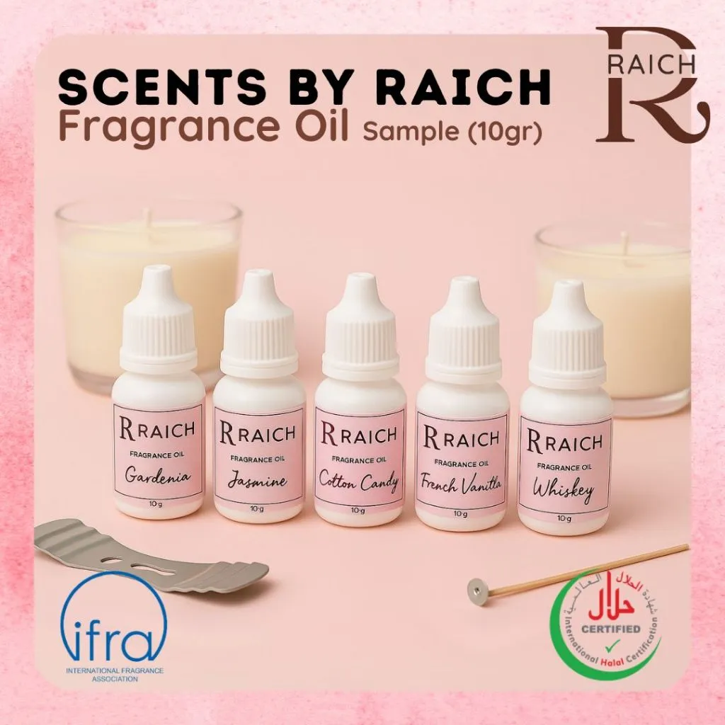 SAMPLE 10gr Fragrance Oil Candle Soap Pengharum Lilin / Sabun