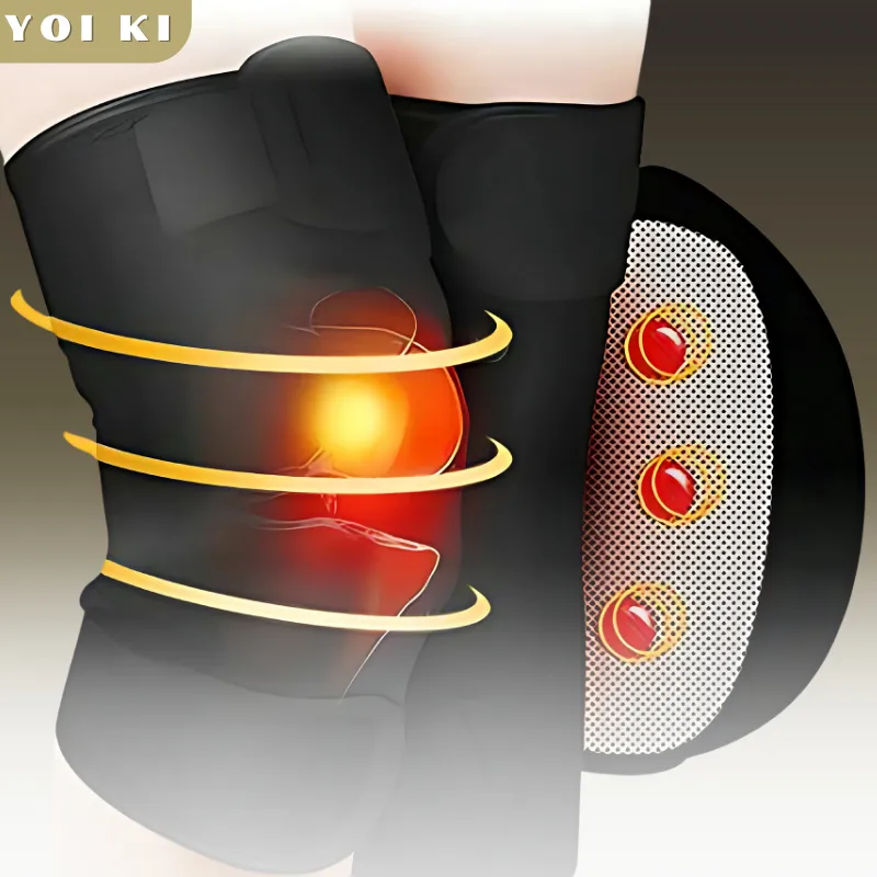 YOI KI Sabuk Terapi Lutut Magnetik Penghangat Pemanas Dengkul Kaki Deker Kesehatan Pria Wanita