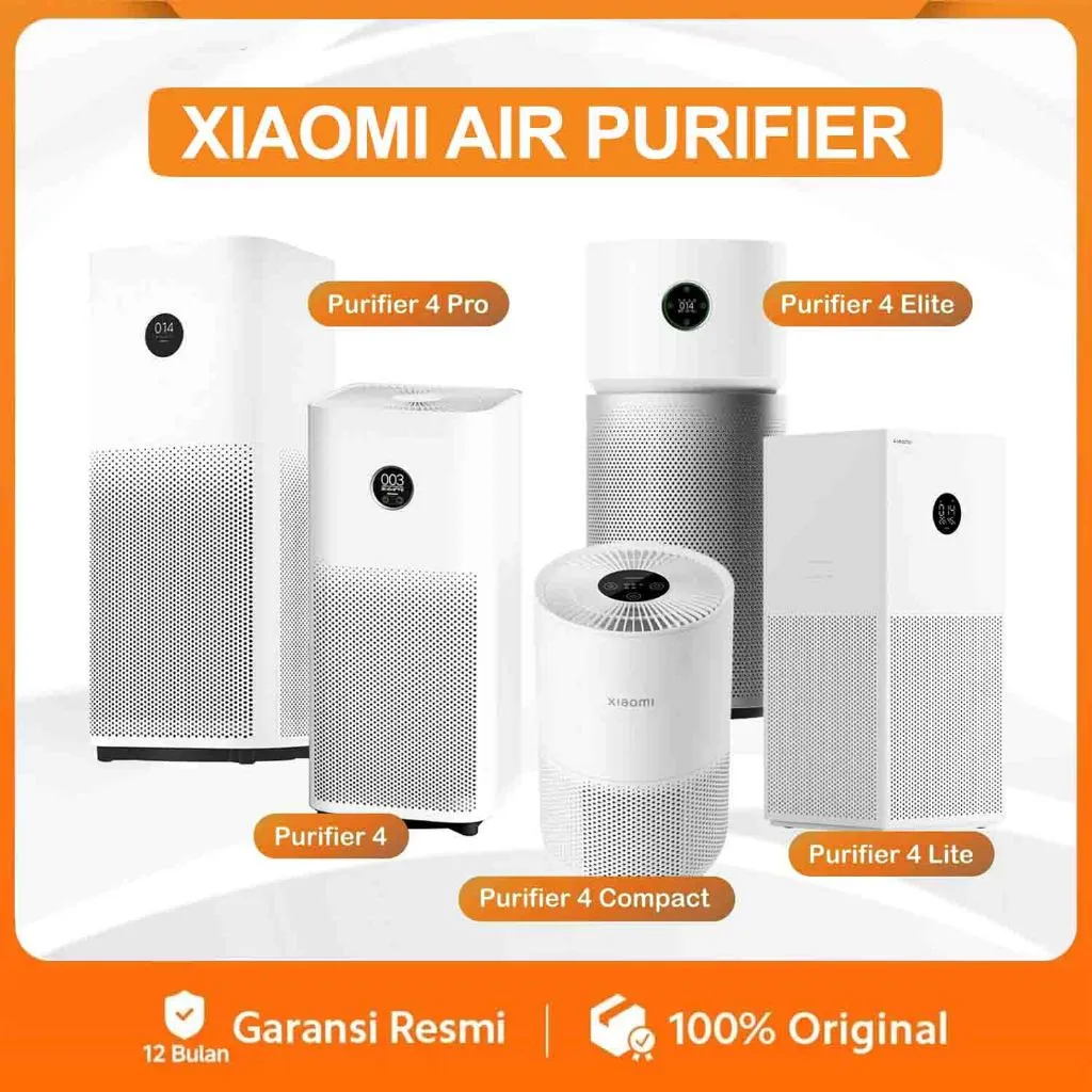 Xiaomi Mi Smart Air Purifier 4 Compact / 4 Lite / 4 PRO / Elite Penyaring Pembersih Udara