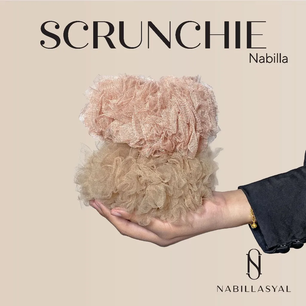 Nabillasyal | Scrunchies Hijab | Cepol Hijab | Ikat Rambut Hijab | Tulle
