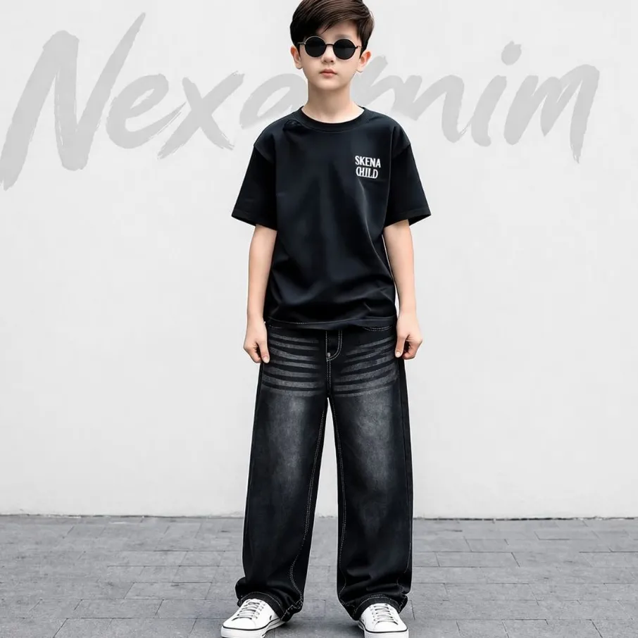 Celana Jeans Skena Anak Tanggung-Celana Jeans Gombrong Anak Umur 7 Tahun Sampe 16 Tahun