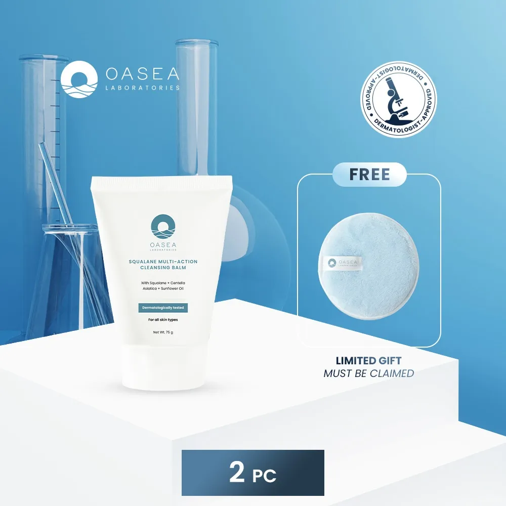 [BUY 1 GET 2] Oasea Squalane Multi - Action Cleansing Balm  - Pembersih Make Up untuk Kulit Berjerawat/Sensitif (Not For Sale Product By Claim)