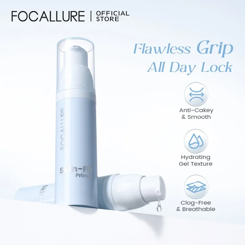 FOCALLURE Grip-Lock Hydrating Primer Makeup Base Gel Texture Breathable Lasting