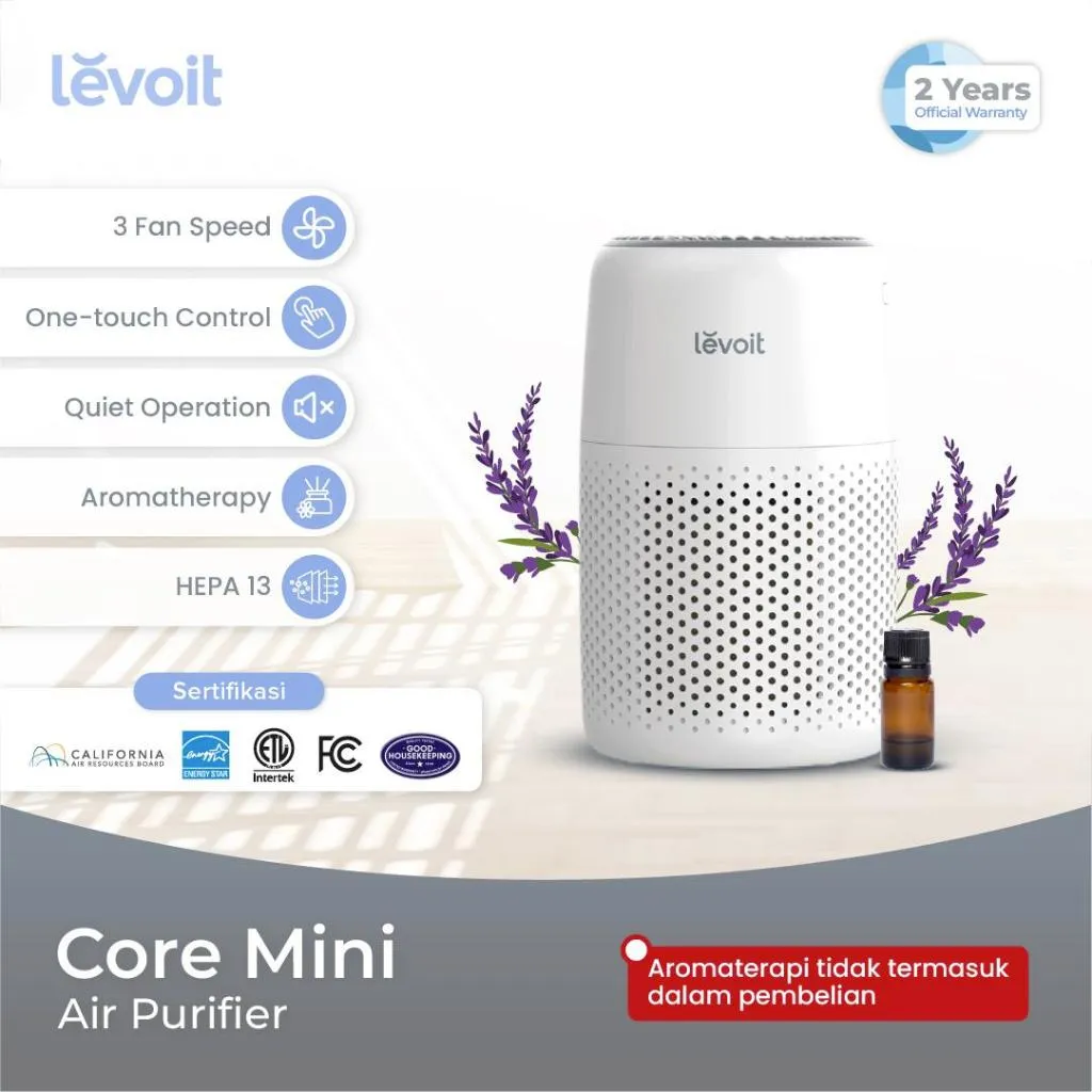 Levoit Core Mini Desktop Air Purifier with Fragrance Aroma Diffuser Original