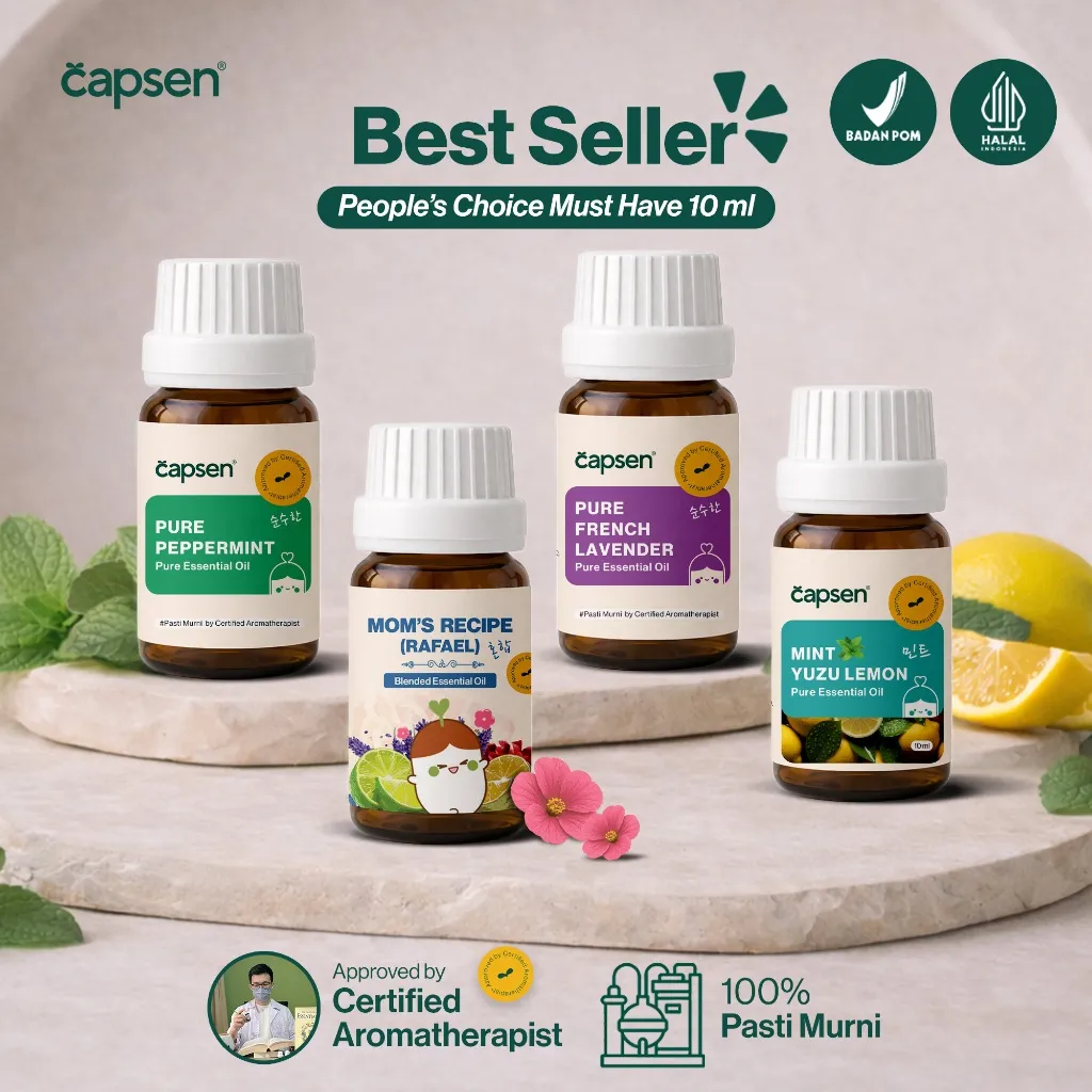 CAPSEN 10ml BEST SELLER Pure Essential Oil 100% Murni by Certified Aromatherapist