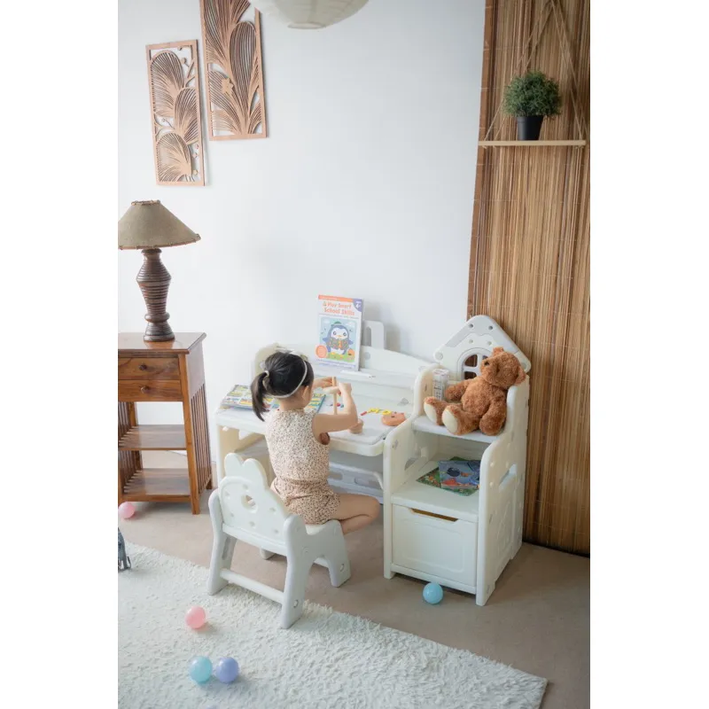 DUO Multifunction table and chair/ meja belajar dan bermain anak