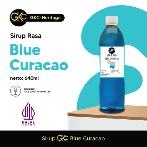 Gkc Heritage Syrup Blue Curacao 640ml