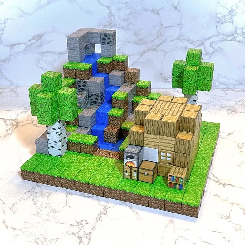 Ready Stock Mainan  Premium Magnetic Building 4D Cubes Magnetik DIY 3D Puzzle Balok Blok karakter Susun Rakit Bangunan Block Brick Kreativitas Fokus Motorik Edukasi Anak Montessori