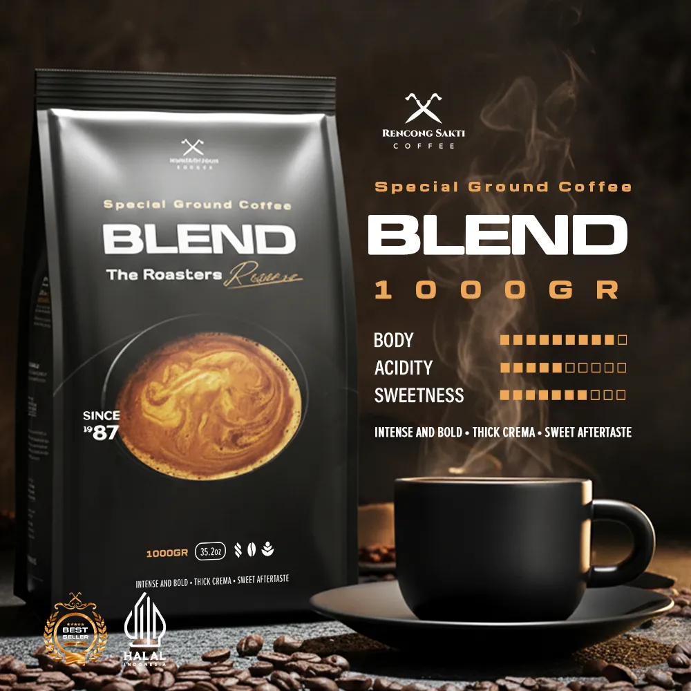 Paket 1 kg Bubuk Kopi Blend Aceh Terlaris