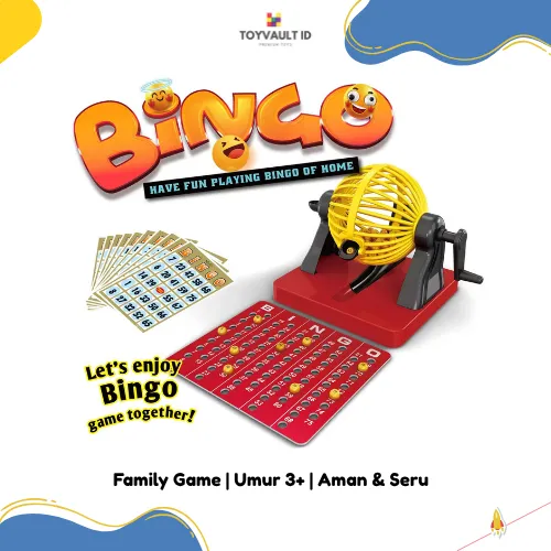 Bingo Game Set Mini Spin Game – Mainan Edukatif Anak & Permainan Keluarga Seru