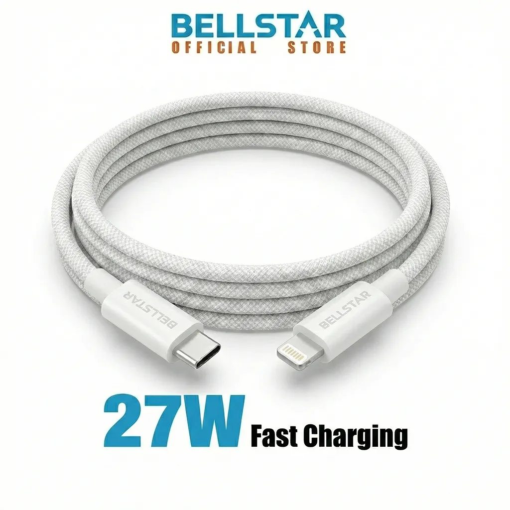 BELLSTAR kabel data Type c To Lightning MFI Fast Charging 27W kabel data iphone Fast Charging iPhone 13 - 7 iPhone 11