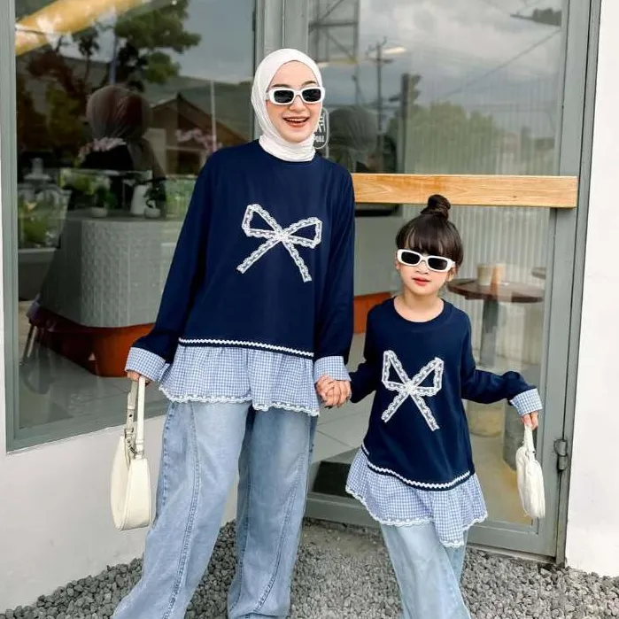 Badudu.id Baju Couple Ibu dan Anak Perempuan - Nura Series - Atasan Ibu dan Anak Blouse