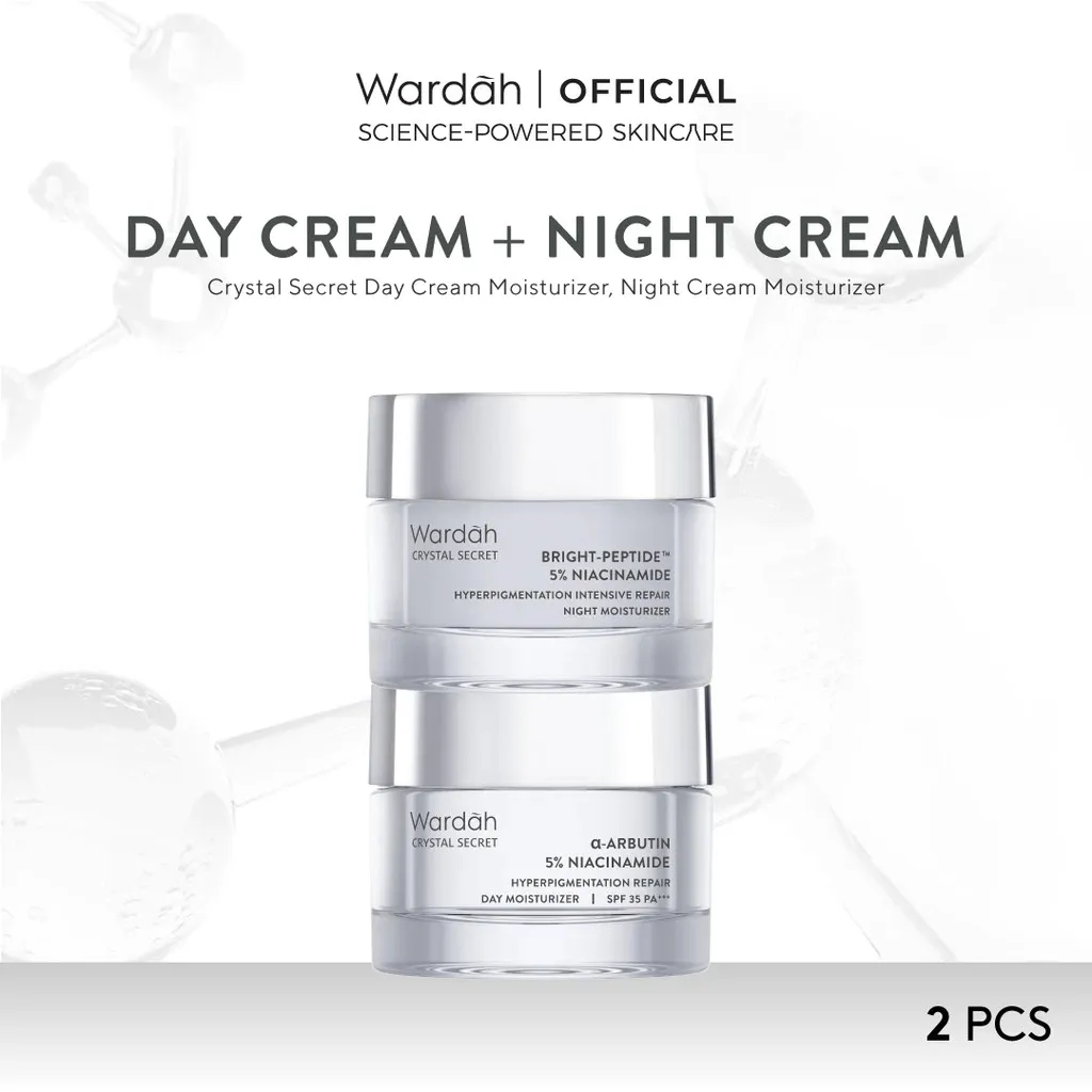 Wardah White Secret Day Cream / Night Cream / Crystal Secret 30Gr