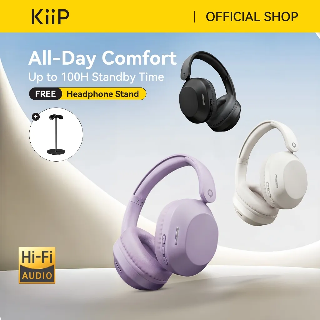KiiP TH50 Headphone Bluetooth Wireless Headset Earphone BT 6.0