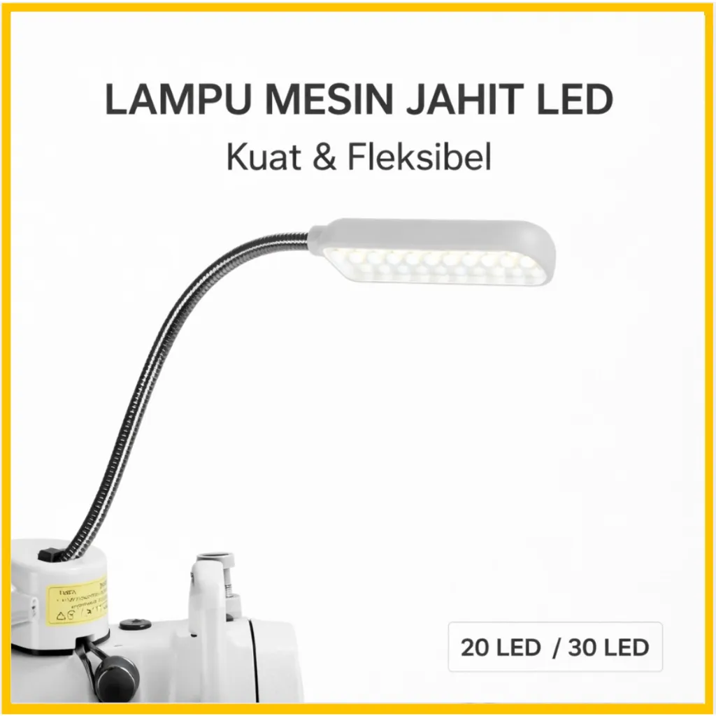 Lampu Mesin Jahit LED 20Titik 30Titik Magnet (PAKAI COLOKAN)