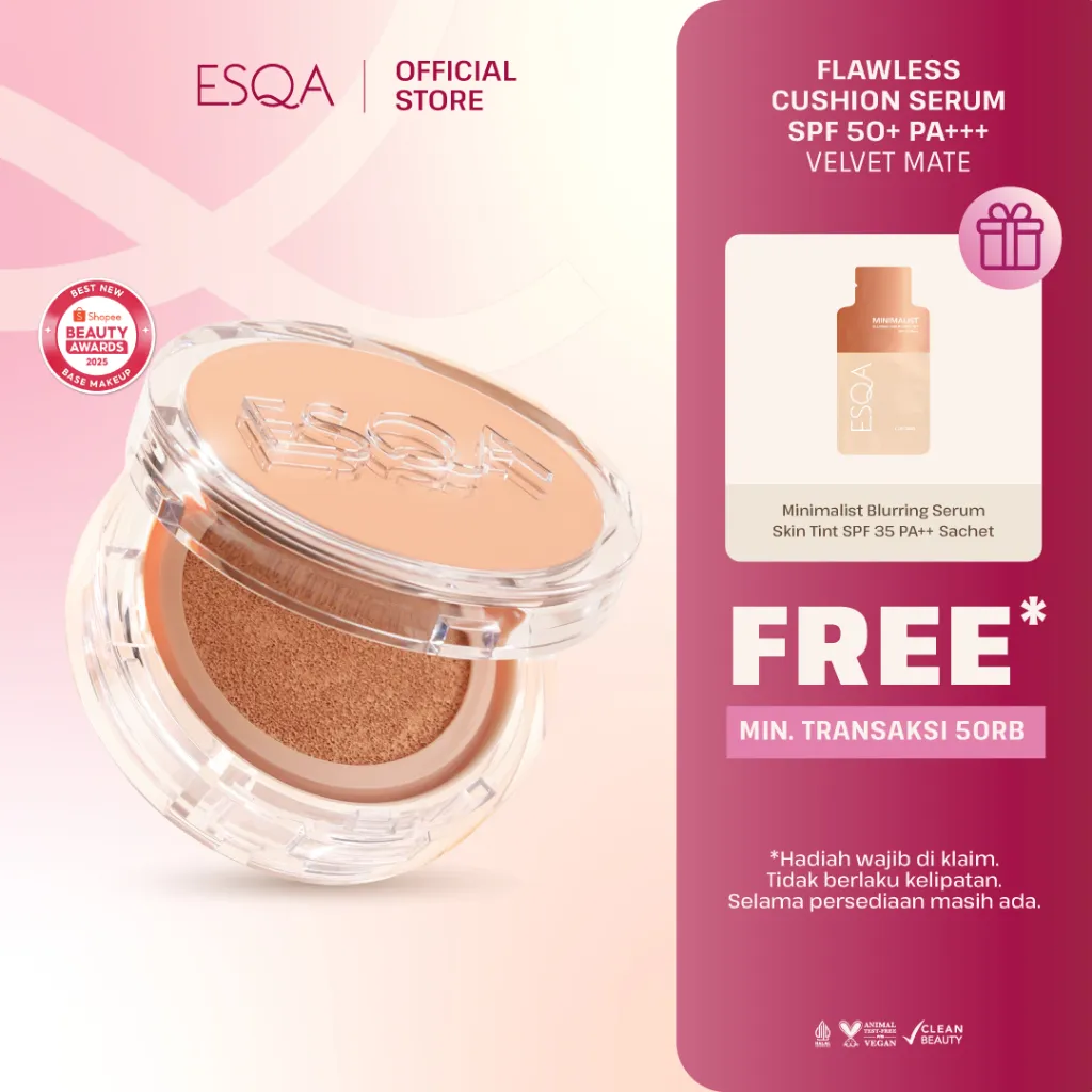 [NEW LAUNCH] ESQA Flawless Cushion Serum SPF 50+ PA++++ Velvet Matte