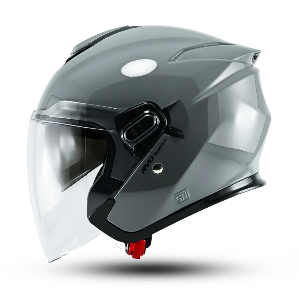 Helm Rsix Revolt X SOLID Half Face Double Visor Motorcycle Helm Pria dan Wanita SNI Terbaru