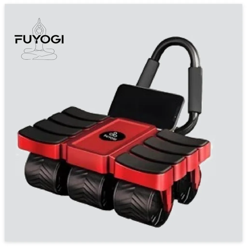 FUYOGI Ab Wheel Roller Hitung Cerdas Abdominal 6/4 Wheel Di Rumah Core Automatic Rebound Gym Fitness Push Up