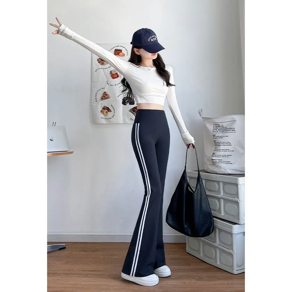 Celana CUTBRAY olahraga 9138 motif garis celana olahraga wanita senam gym legging list zumba yoga aerobic pilates poundfit